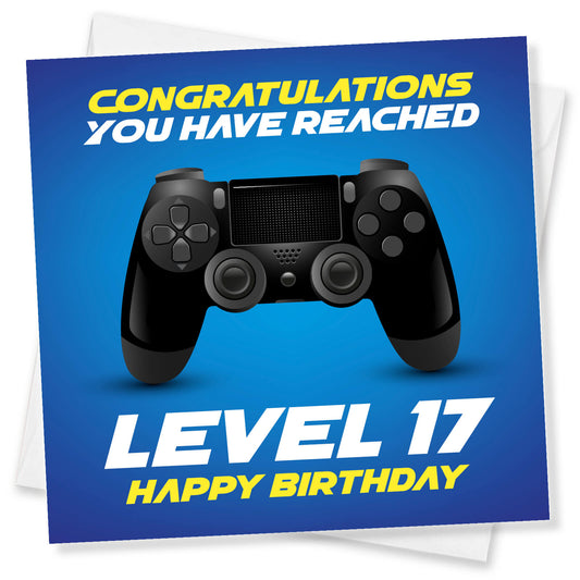 Level 17 – Happy Birthday Gamer Card