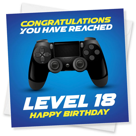 Level 18 – Happy Birthday Gamer Card