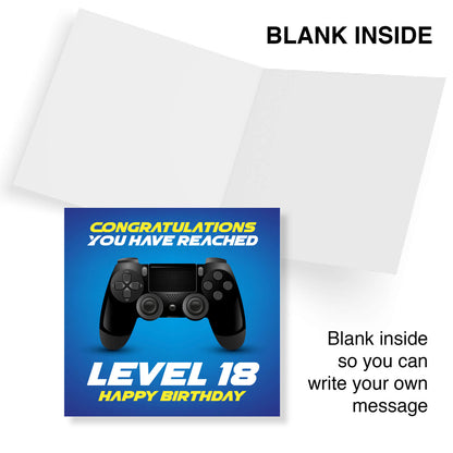 Level 18 – Happy Birthday Gamer Card