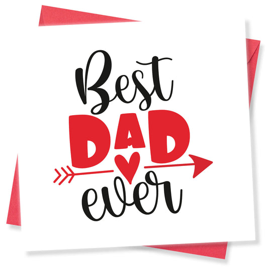 Best Dad Ever (Arrow and Heart Design)