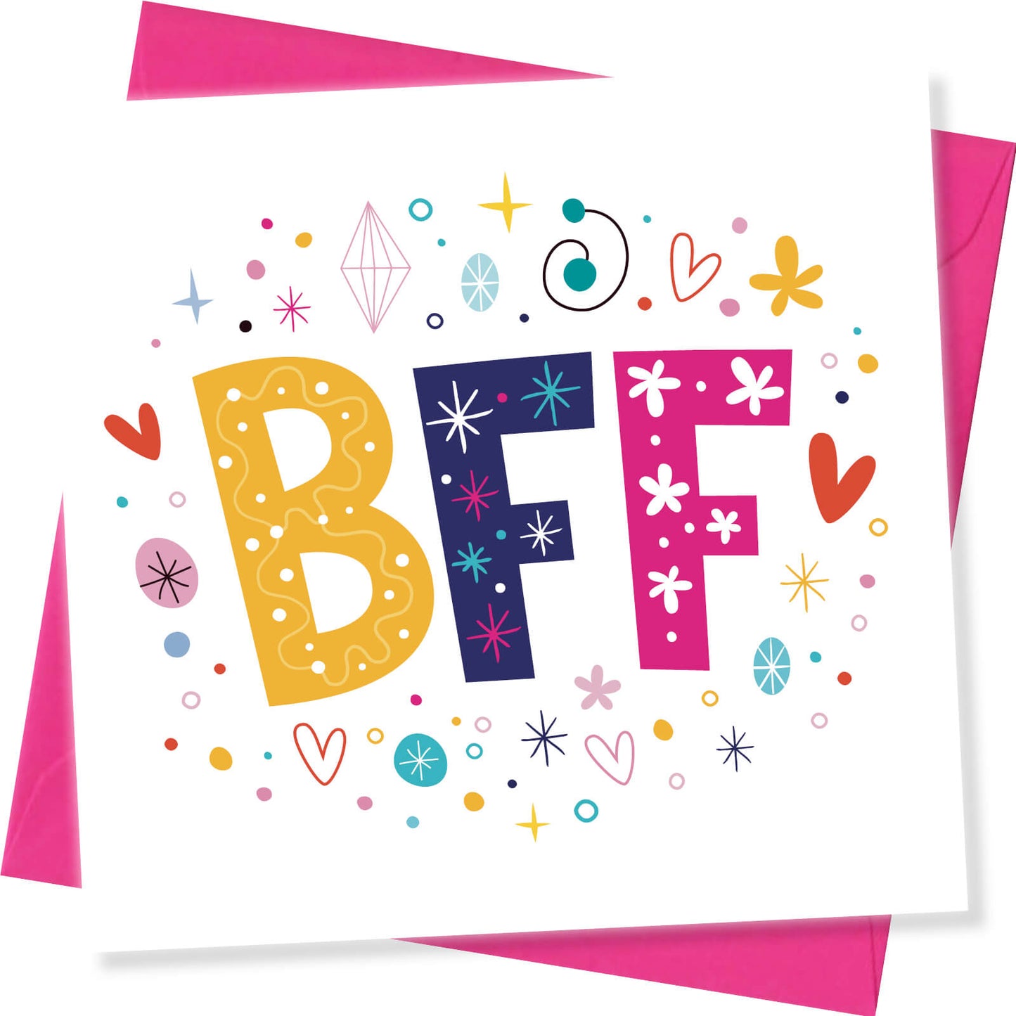 BFF – Bright and Fun Friendship Card