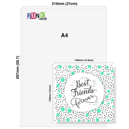 Best Friends Forever – Polka Dot Card