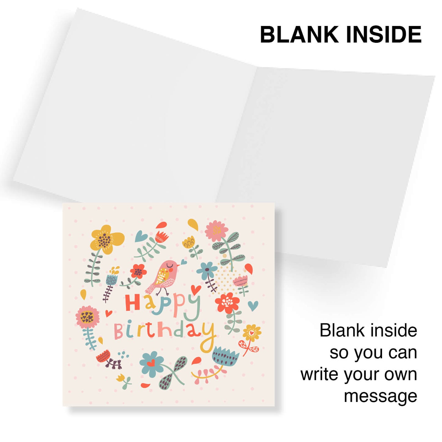 Happy Birthday – Floral Bird Card