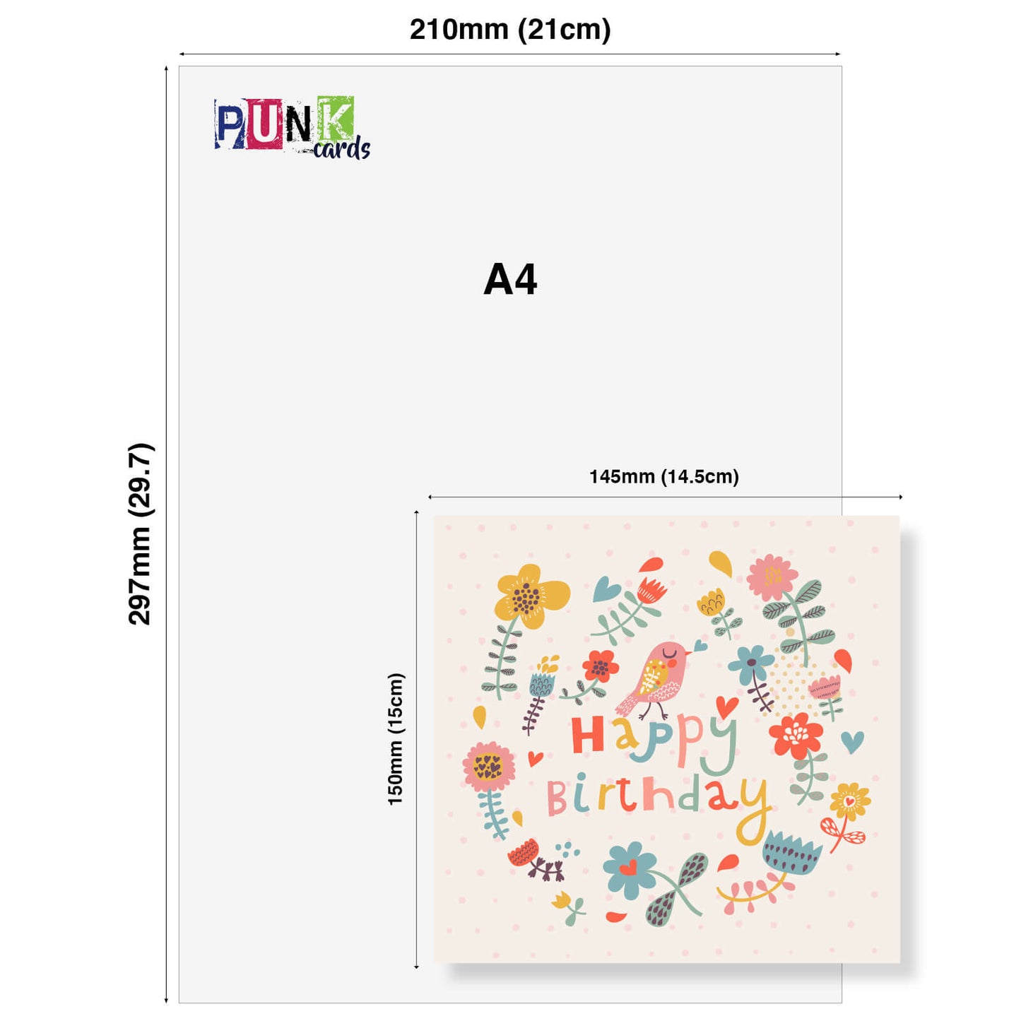 Happy Birthday – Floral Bird Card