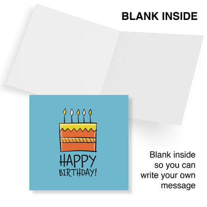 Happy Birthday – Cake & Candles Card