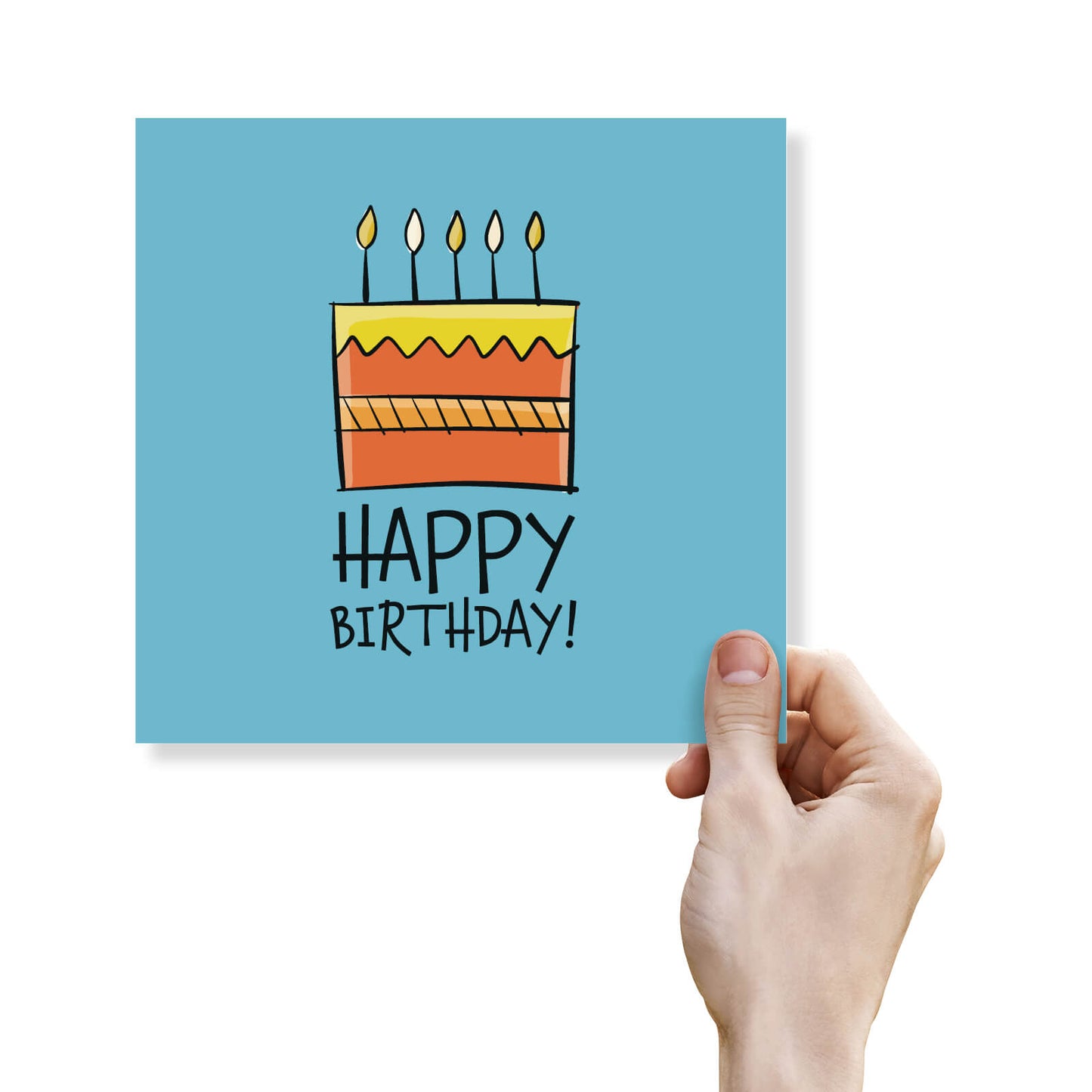 Happy Birthday – Cake & Candles Card