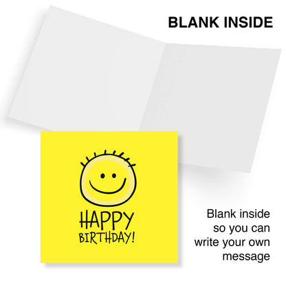 Happy Birthday – Smiley Face Card