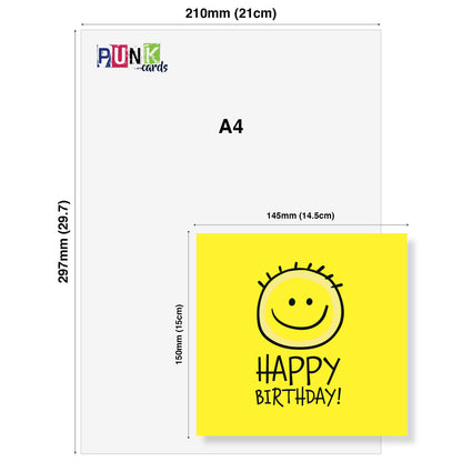Happy Birthday – Smiley Face Card