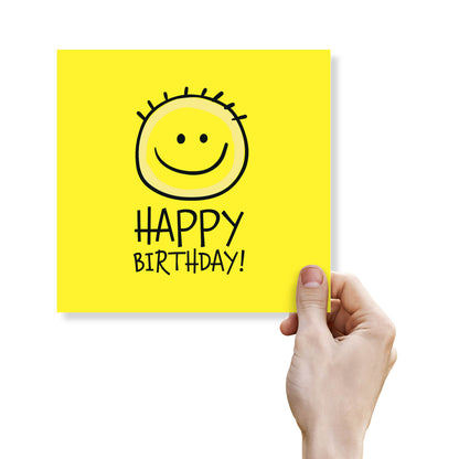Happy Birthday – Smiley Face Card