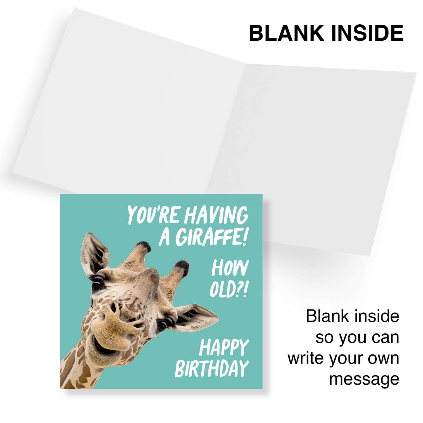 You’re Having a Giraffe! Birthday Card