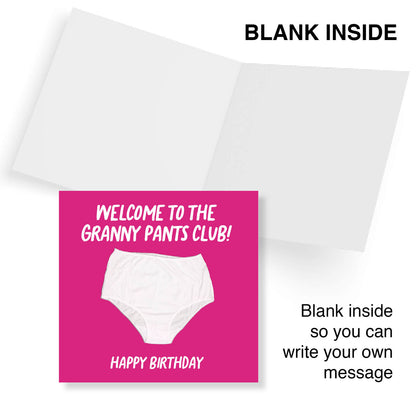 Granny Pants Club – Funny Birthday Card
