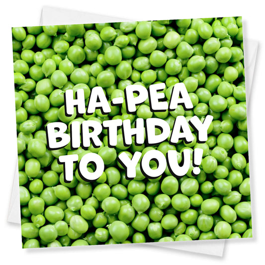 "Ha-PEA Birthday" Card