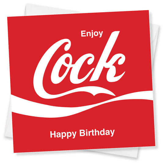 Enjoy Cock – Parody Birthday Card
