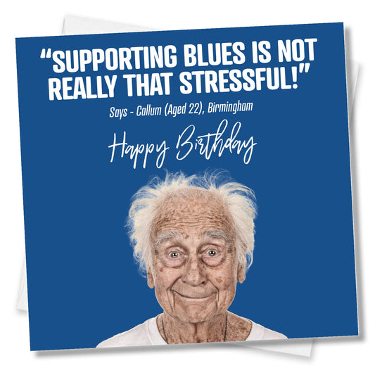 Supporting Birmingham City is not really that stressful!