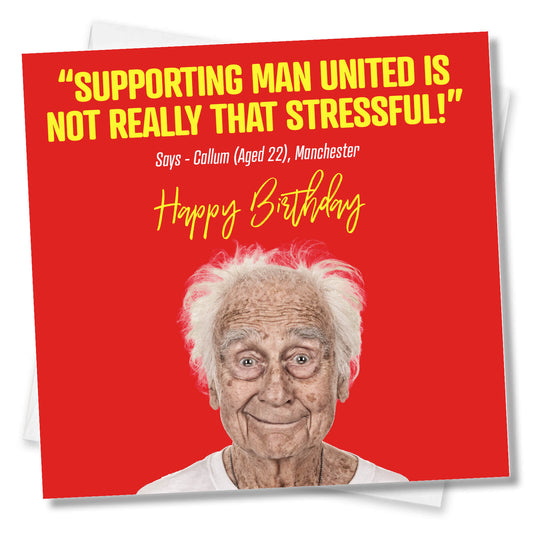 Supporting Man United is not really that stressful!