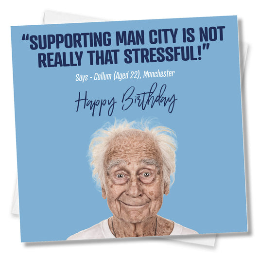 Supporting Man City is not really that stressful!