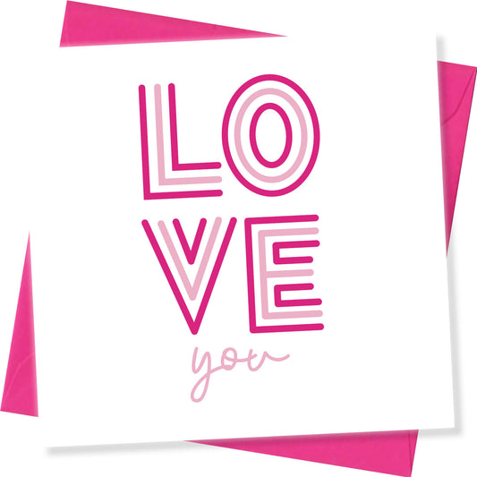 Love You (Pink & Stylish)