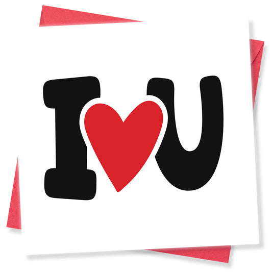 I Heart U (Black & Red)