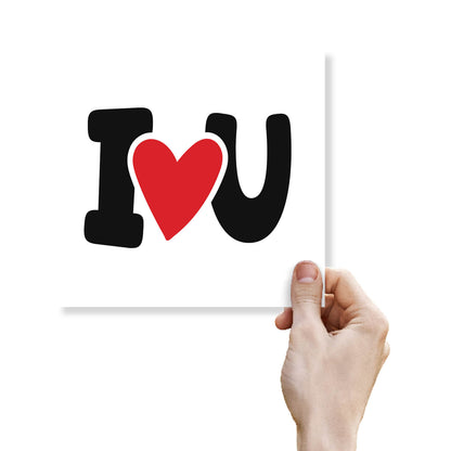 I Heart U (Black & Red)