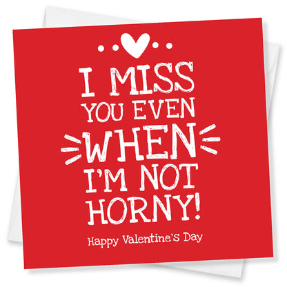 I Miss You Even When I’m Not Horny – Valentine’s Day Card