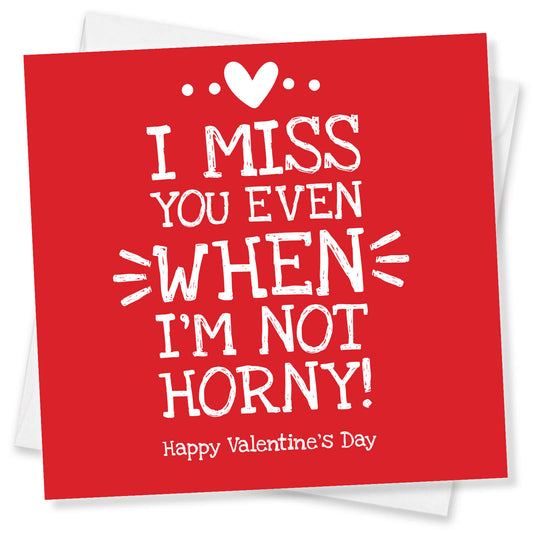 I Miss You Even When I’m Not Horny – Valentine’s Day Card