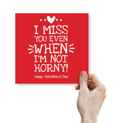 I Miss You Even When I’m Not Horny – Valentine’s Day Card