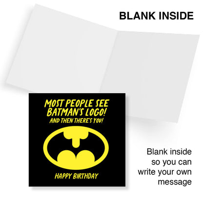 Most people see Batman’s Logo! And Then There’s You!