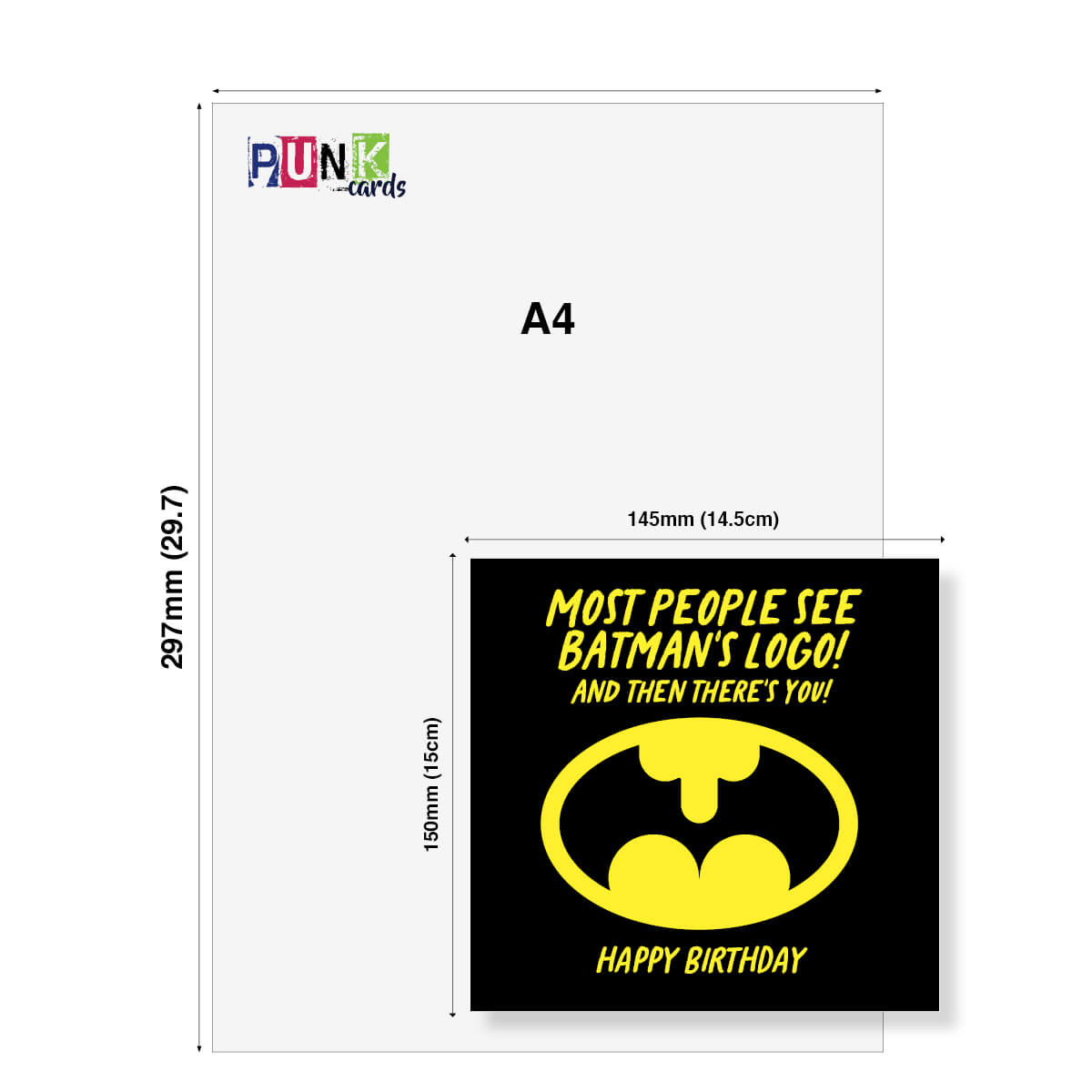 Most people see Batman’s Logo! And Then There’s You!