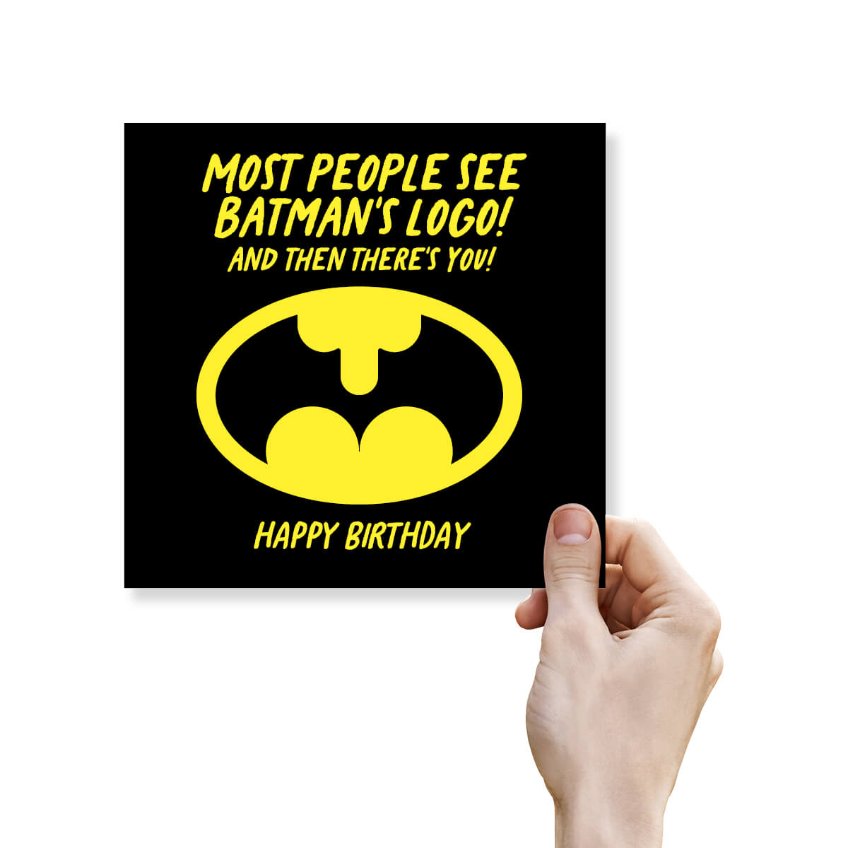 Most people see Batman’s Logo! And Then There’s You!